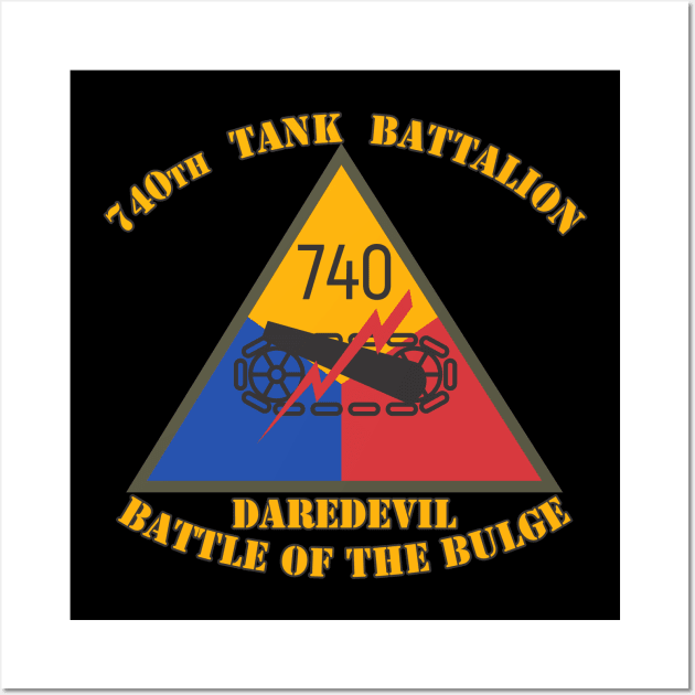 740th Tank Battalion Wall Art by MBK